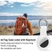 HATALKIN Case Compatible with Air Tags Case Keychain Air tag Holder Air Tag Key Ring Cases Air Tags Protective Cover Key Chain Loop Holders Silicone for Luggage Dog Cat Pet Collar 4 Pack